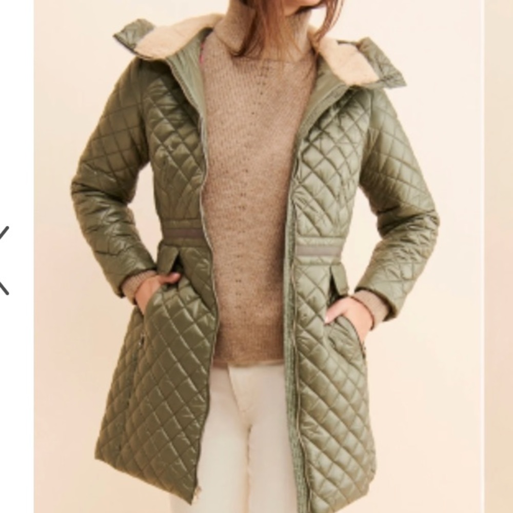 Kate spade green puffer jacket